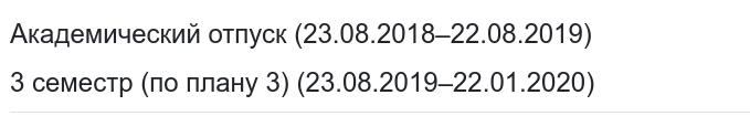 Академический отпуск